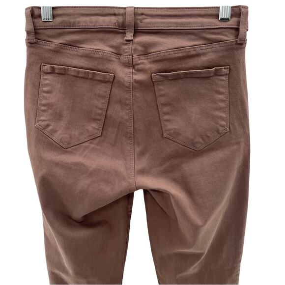 L’AGENCE MARGOT SKINNY HIGH RISE SKINNY PANTS JEANS IN PINE BARK BROWN SIZE 27 - Picture 5 of 9